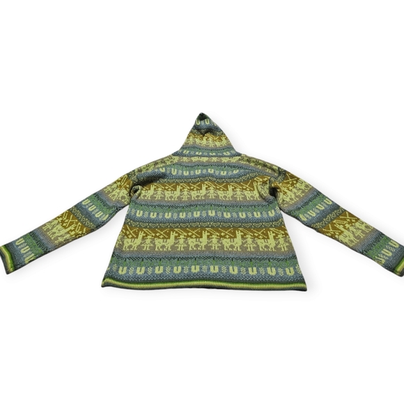 Alpa Top Alpaca Peruvian Hooded Cardigan - Picture 5 of 9